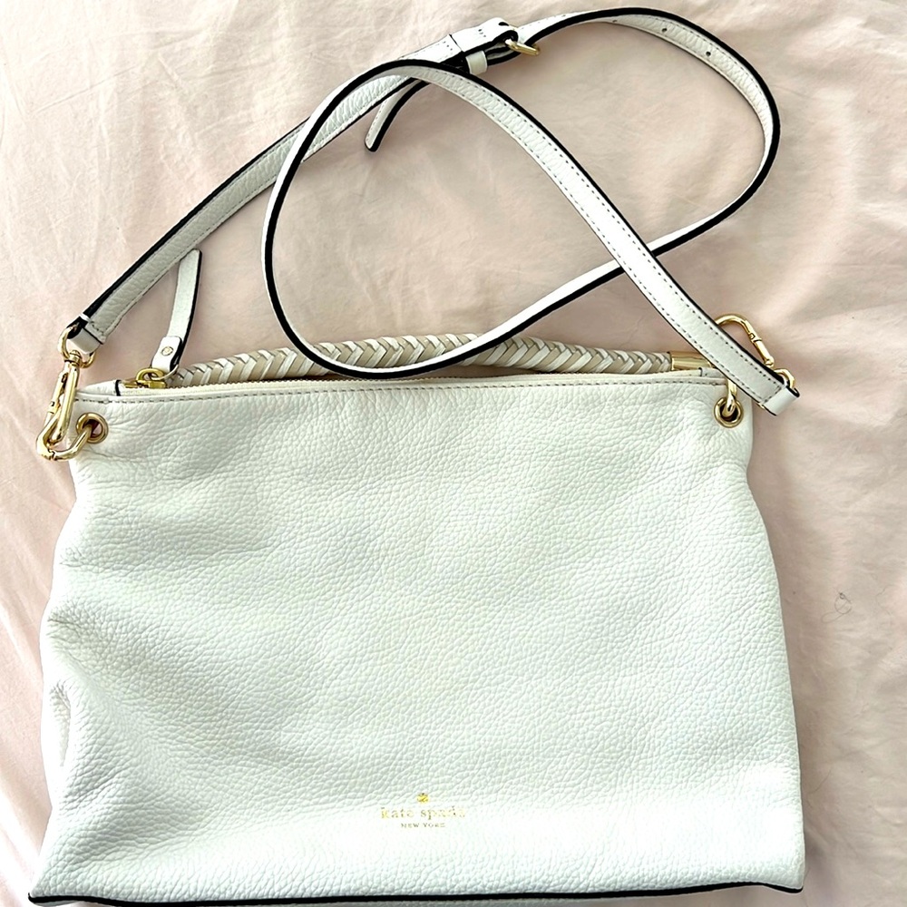 White Kate Spade leather purse